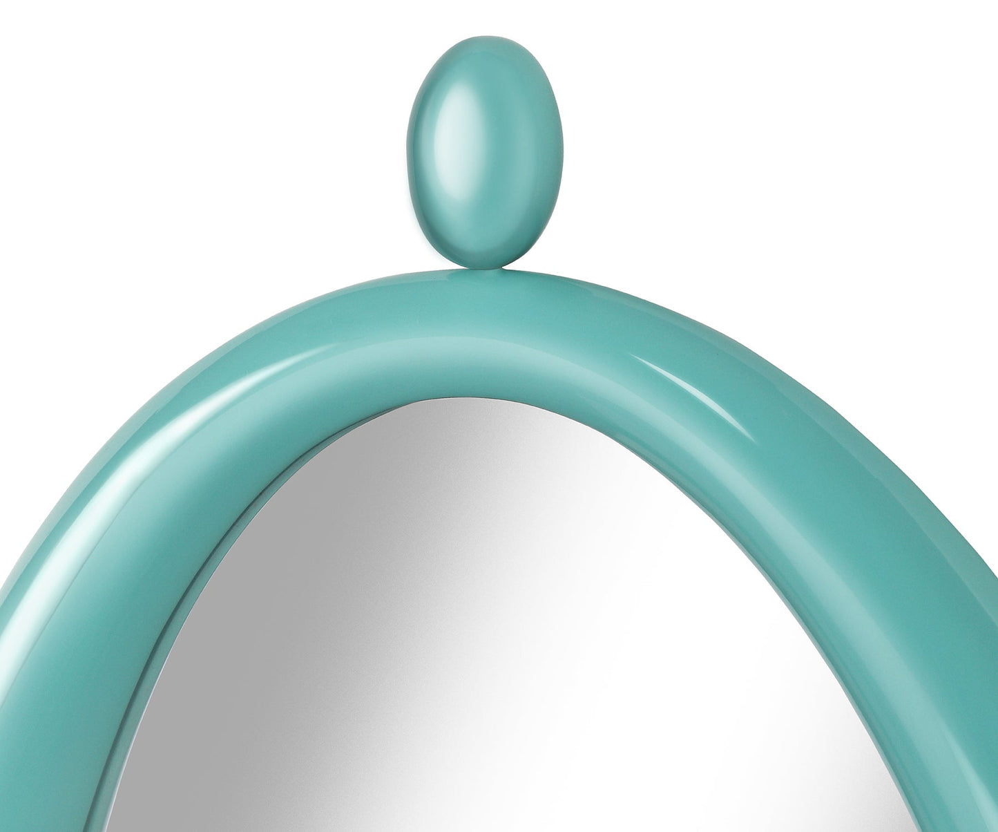 Halo Dash wall mirror, Aqua