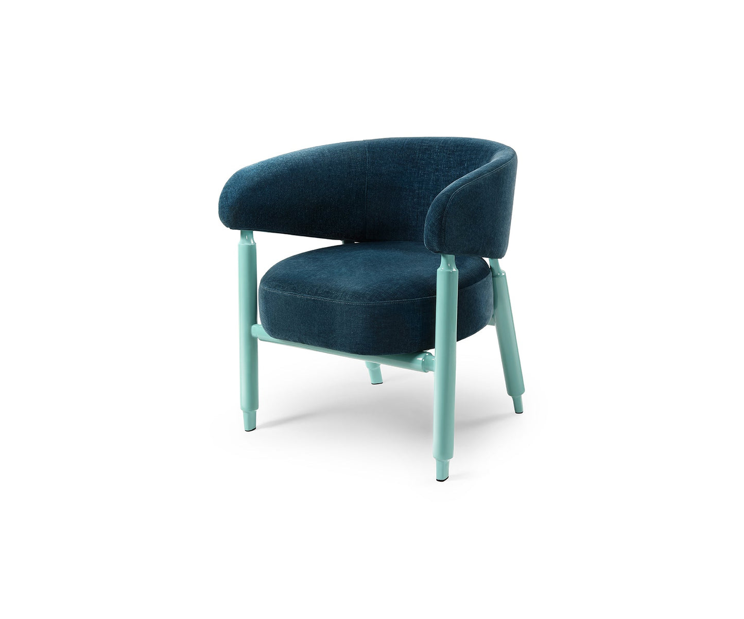 Arc Lounge Chair, Aqua
