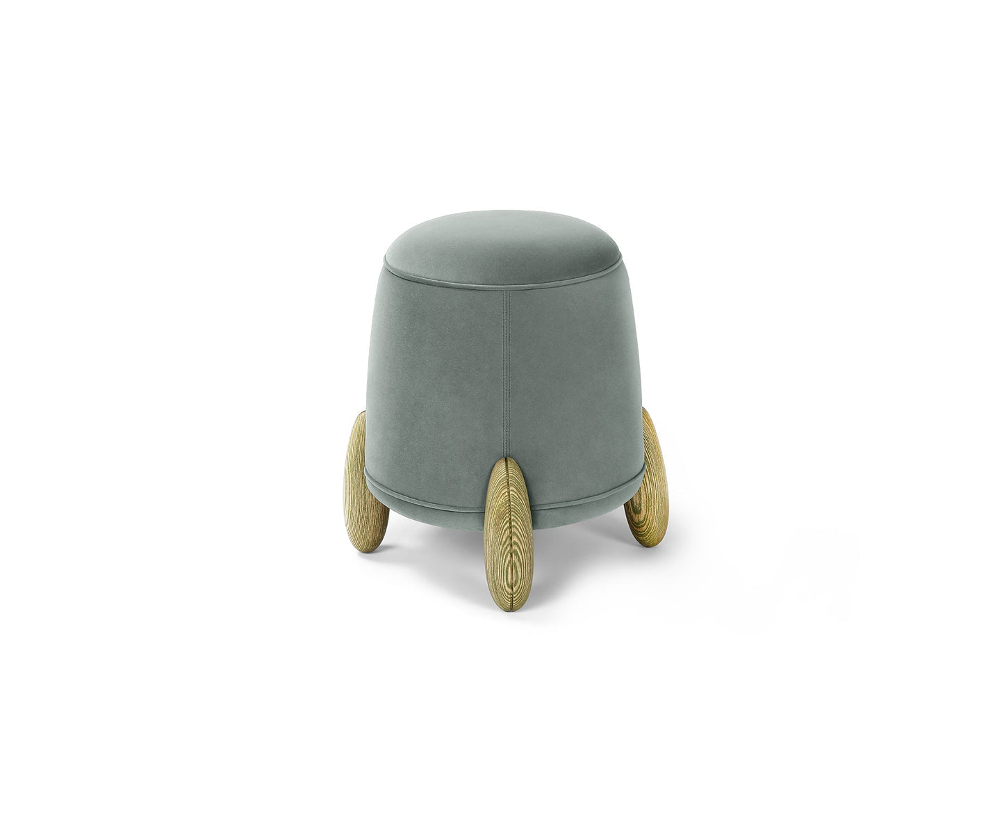 Astro Tip Pouffe, Distressed Green