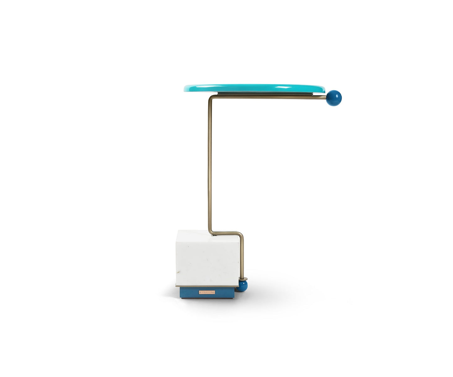 Bau 01 Side Table, Aqua