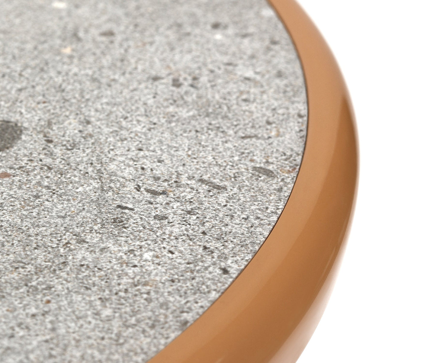 Bau 01 Side Table, Beige Stone