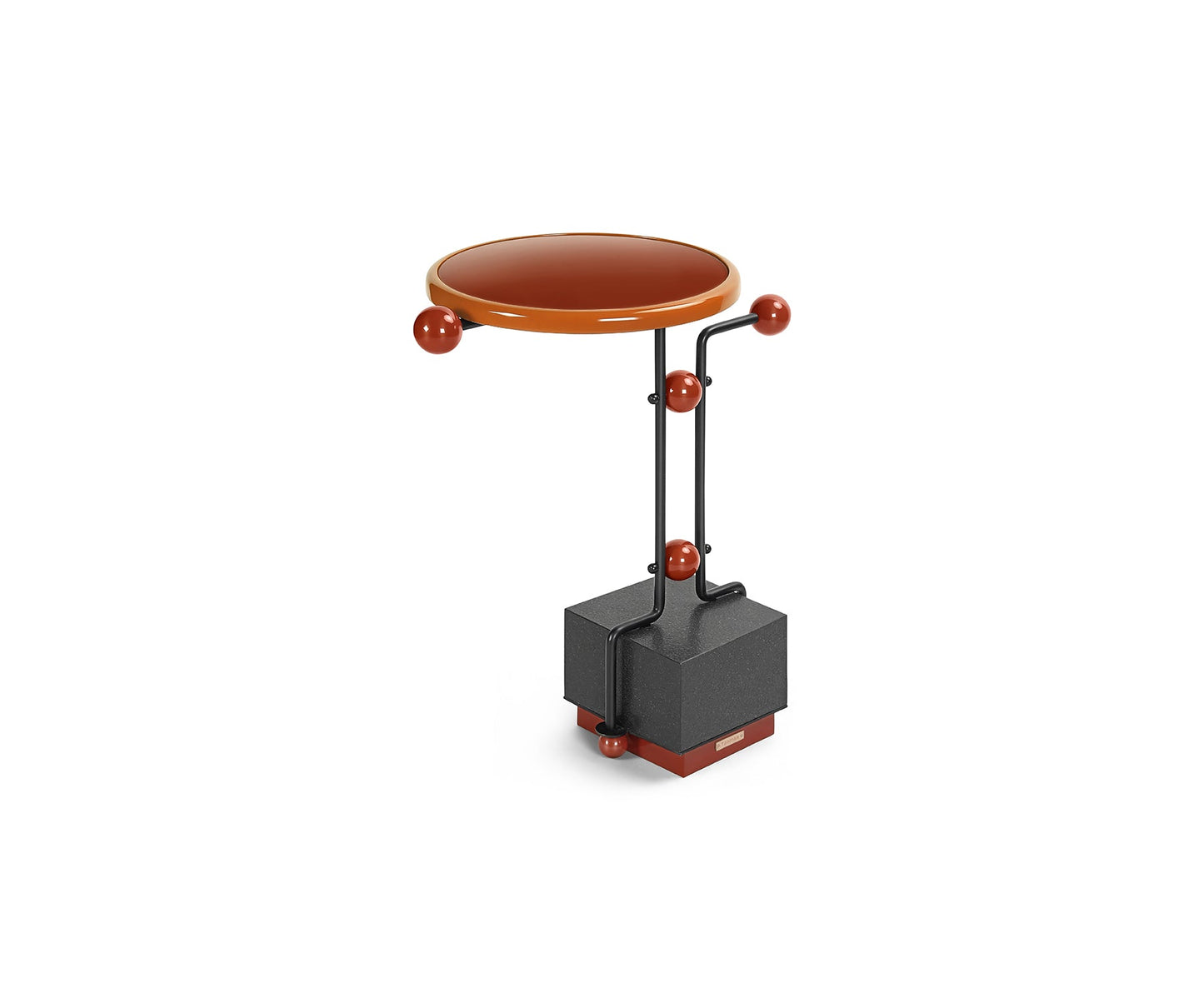 Bau 06 Side Table, Rust