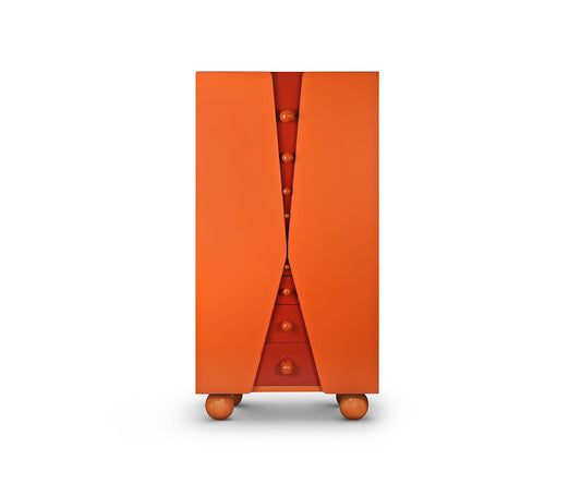 Bau Tall Cabinet, Rust