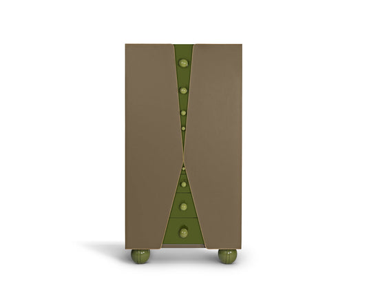 Bau Tall Cabinet, Green