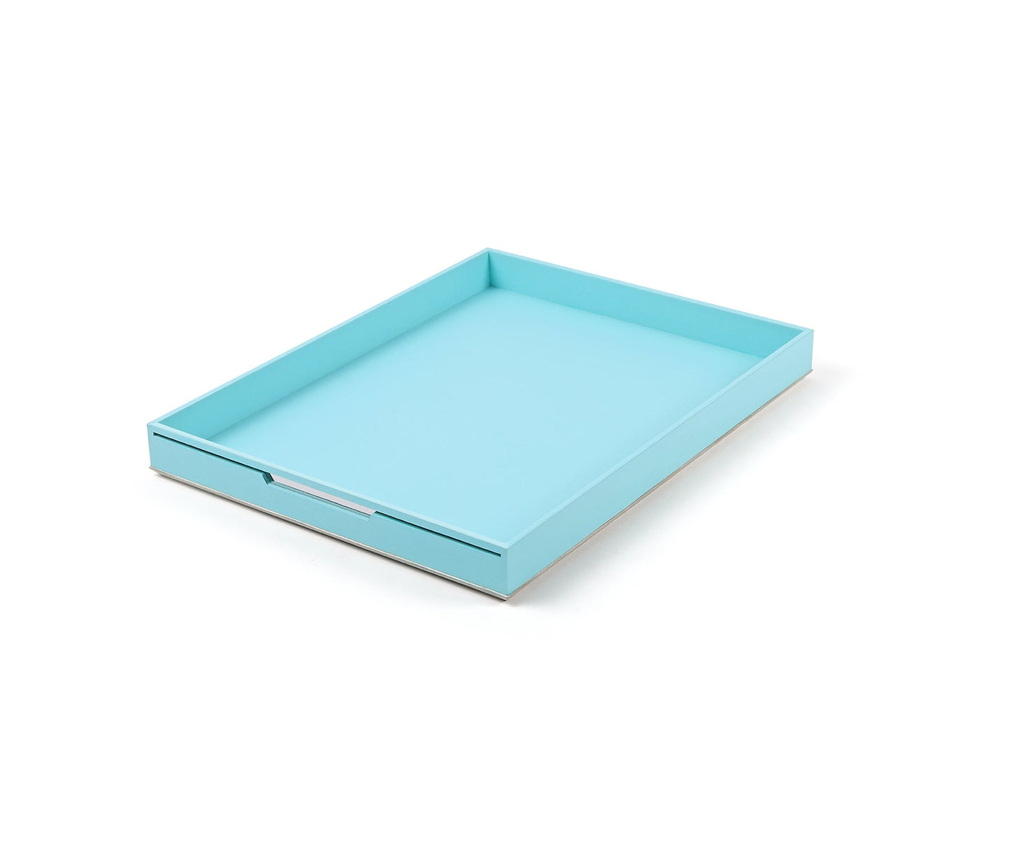 Bevel Serving Tray, Turquoise