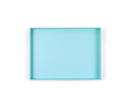 Bevel Serving Tray, Turquoise