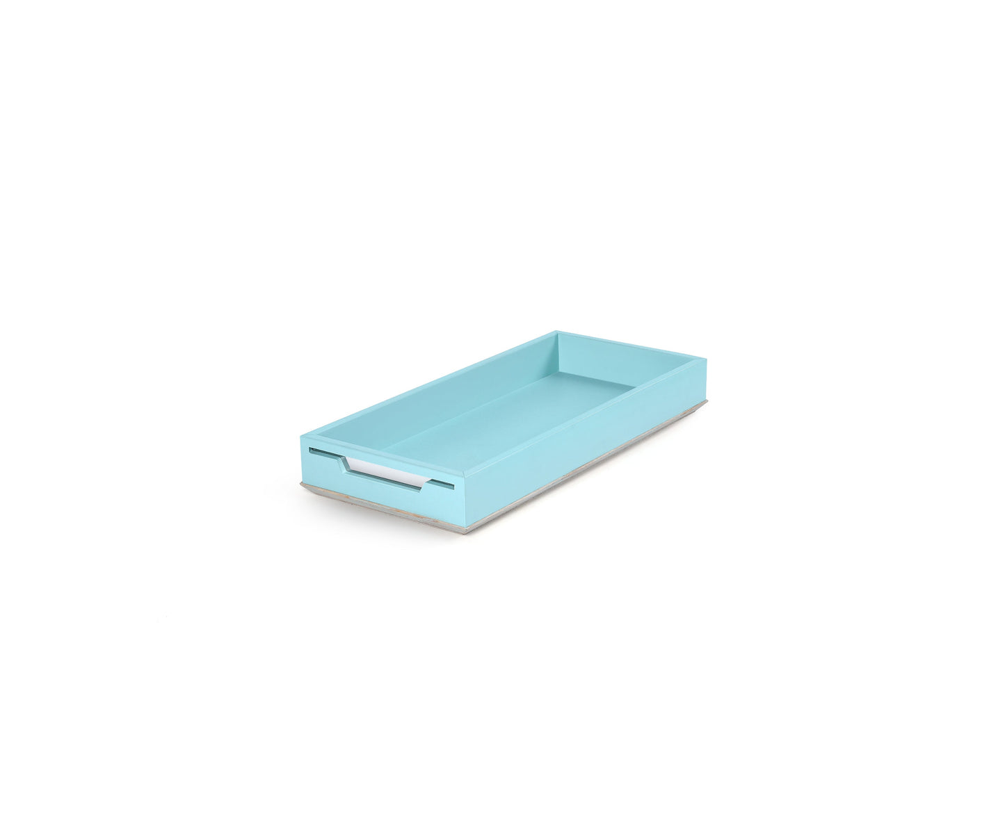 Bevel Tray Small, Turquoise