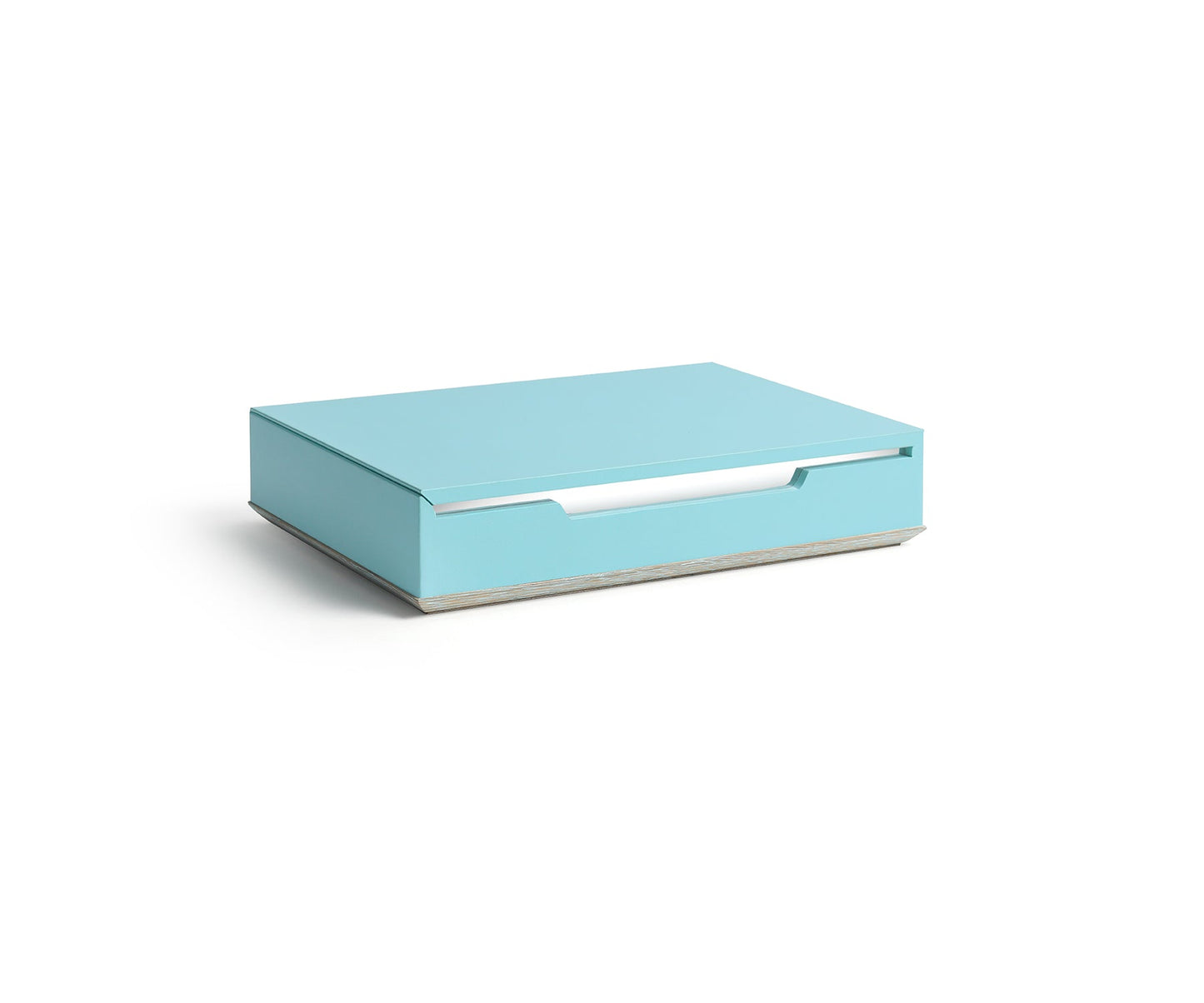 Bevel Storage Box, Turquoise