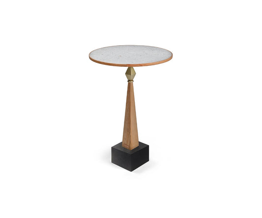 Equa Side Table, Distressed Rust