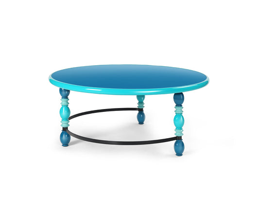 Eyo Center Table, Aqua