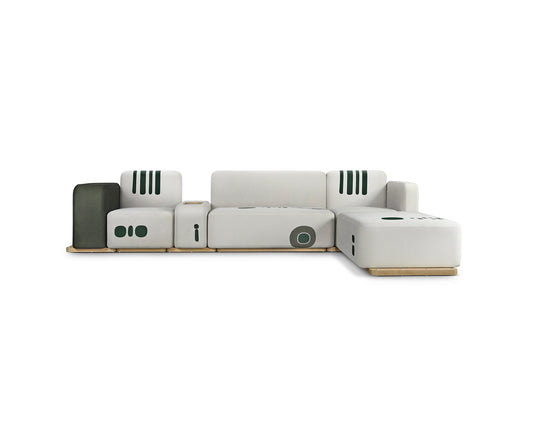 Eyo Modular L Seater Eyo Sofa, Green