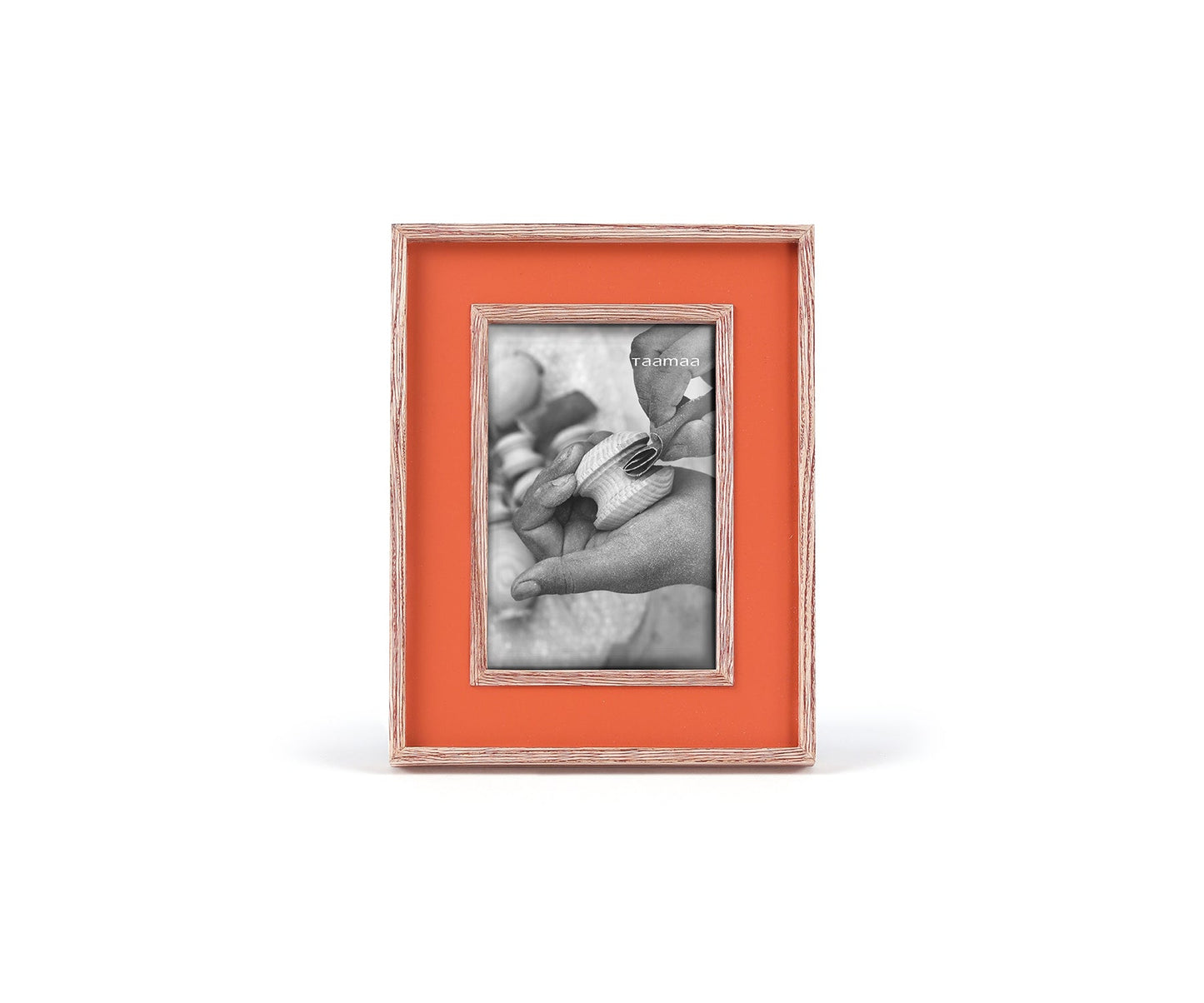 Grain Picture Frame 5x7, Orange