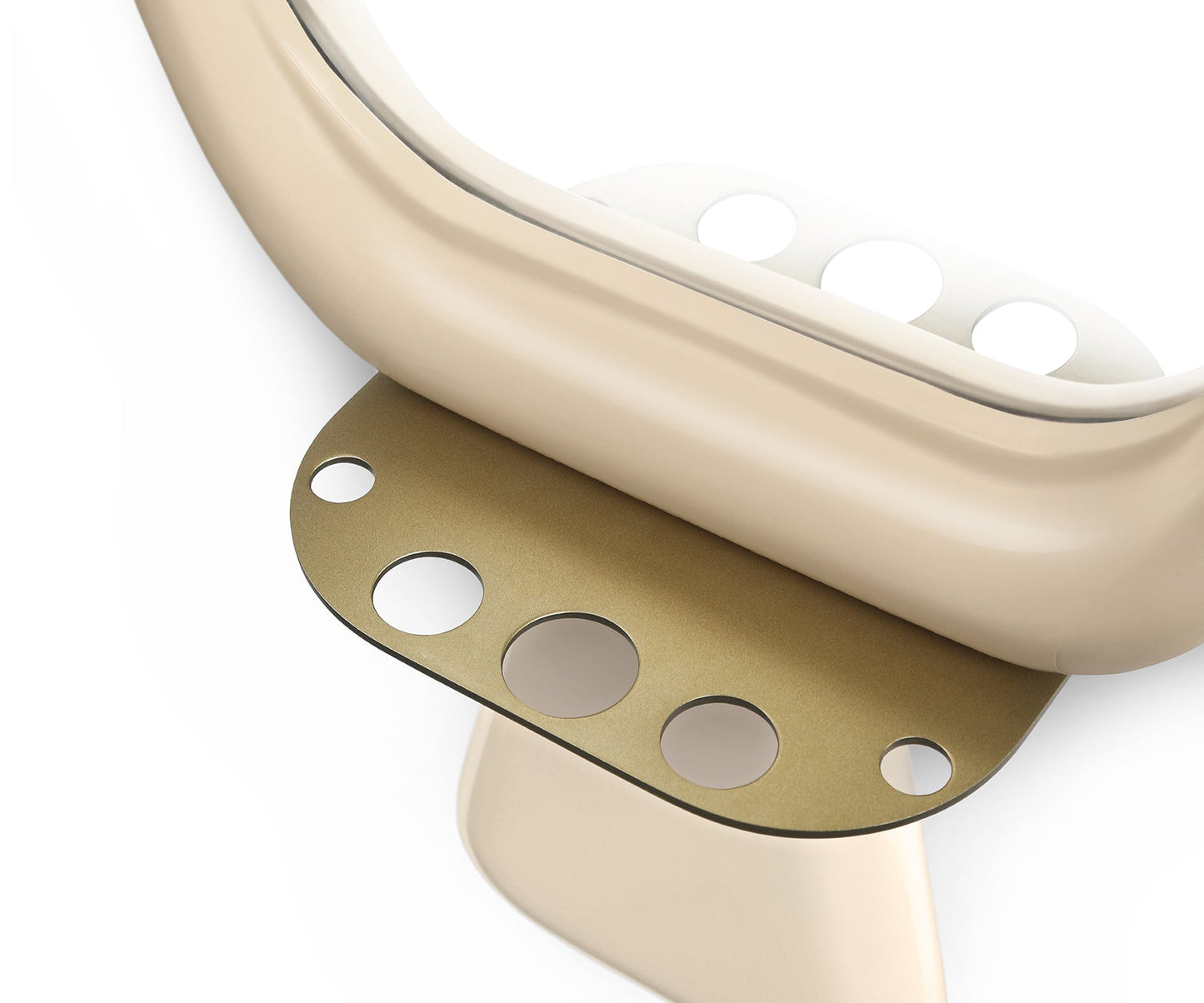 Halo Brace Wall Mirror, Beige