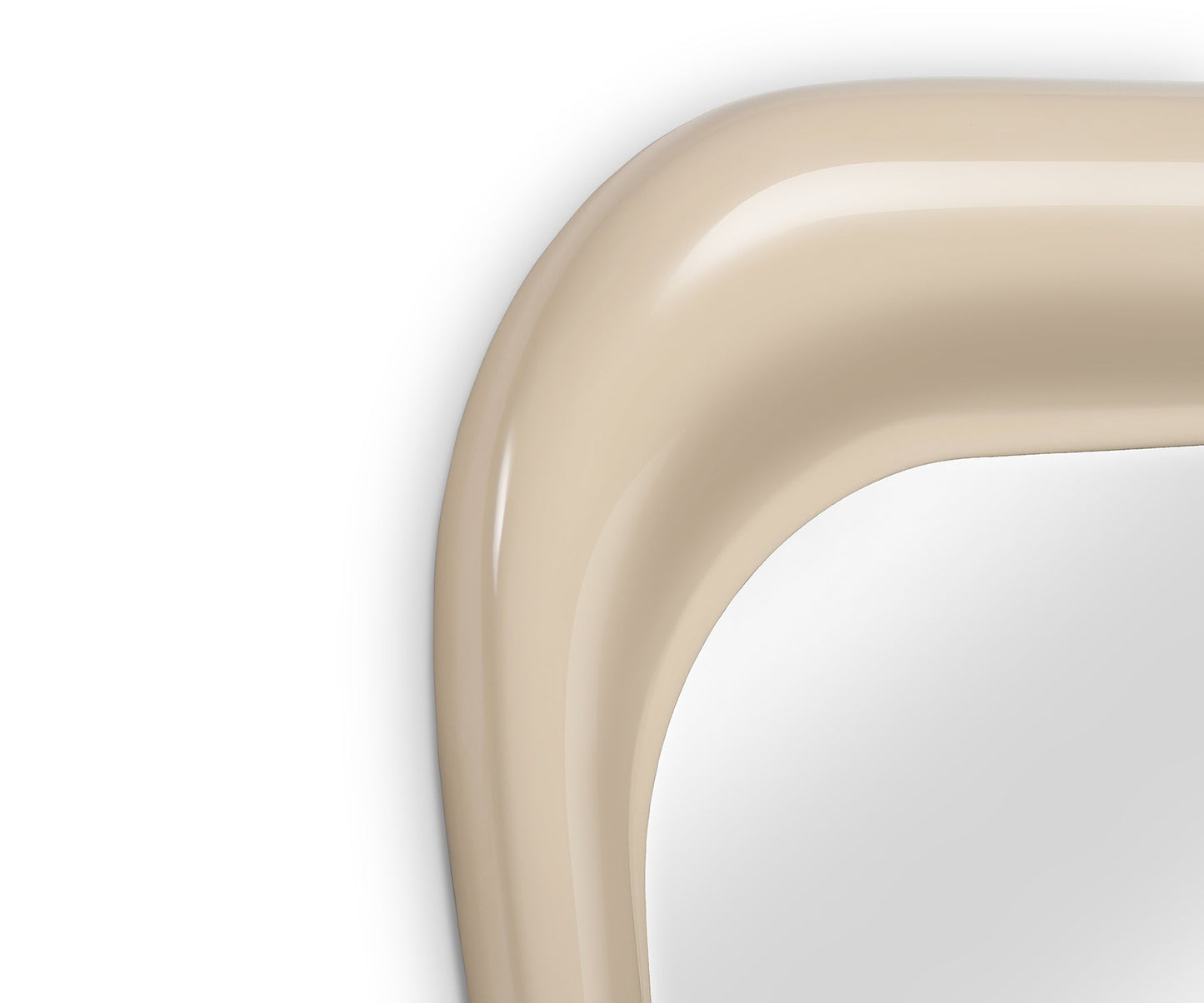 Halo Brace Wall Mirror, Beige