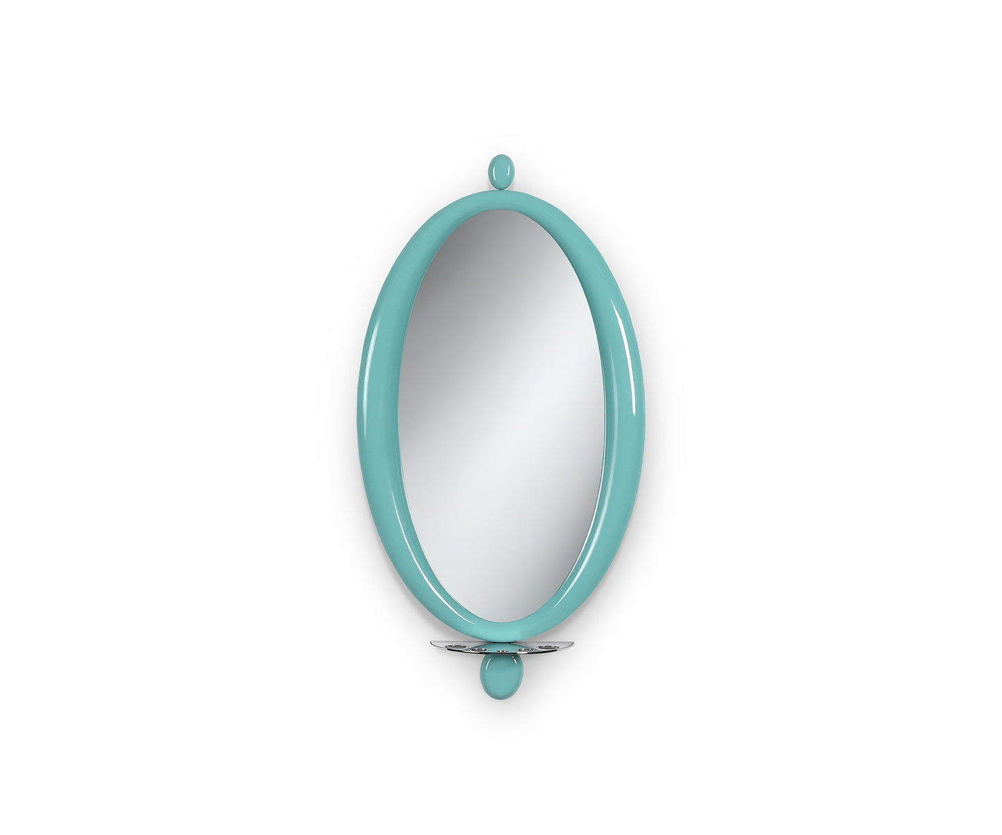 Halo Dash wall mirror, Aqua