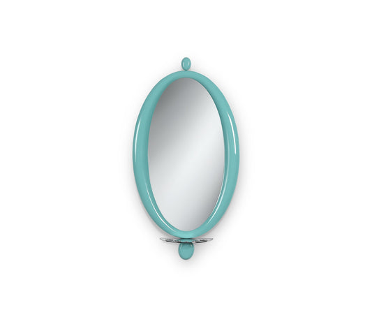 Halo Dash wall mirror, Aqua