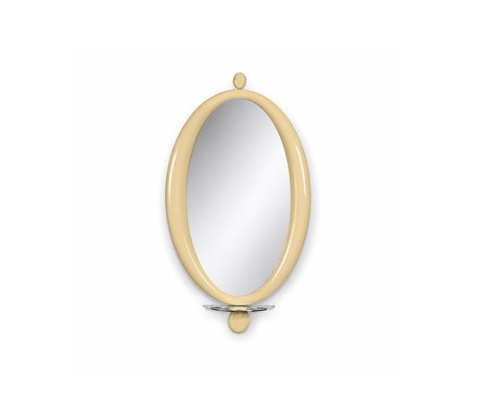 Halo Dash wall mirror, Beige