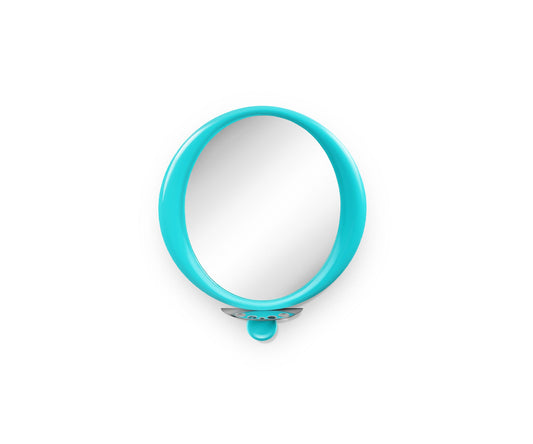 Halo Dot Wall Mirror, Aqua