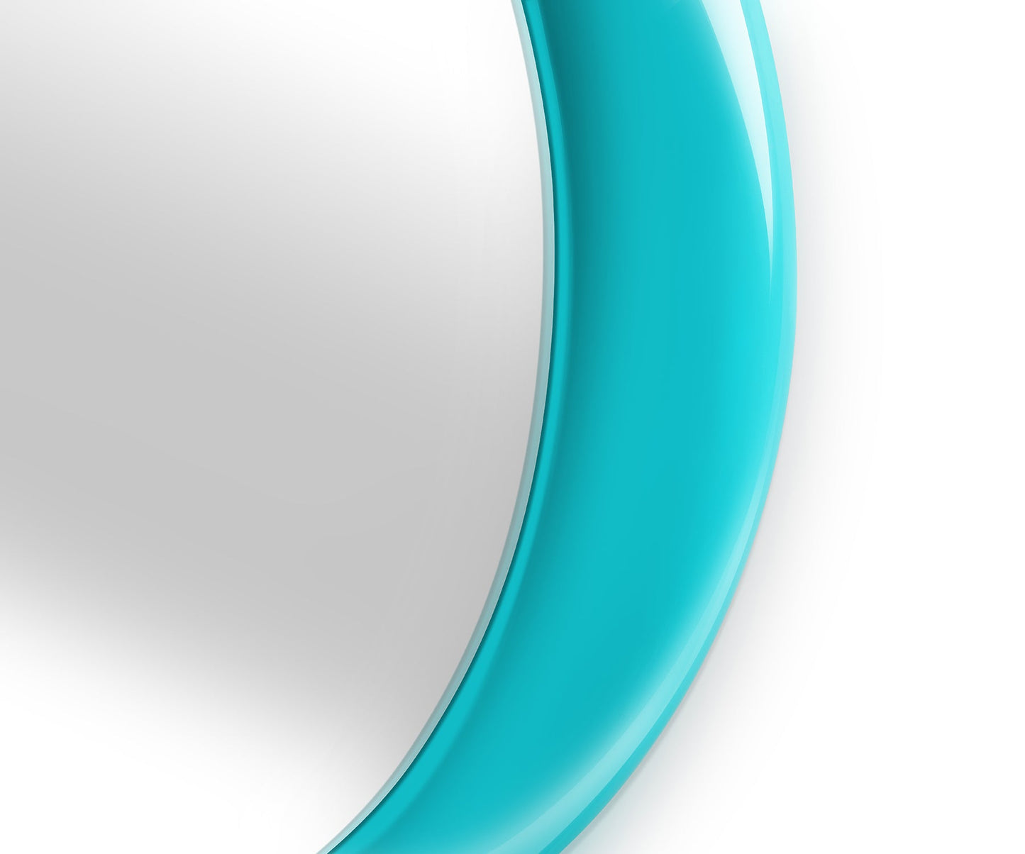 Halo Dot Wall Mirror, Aqua