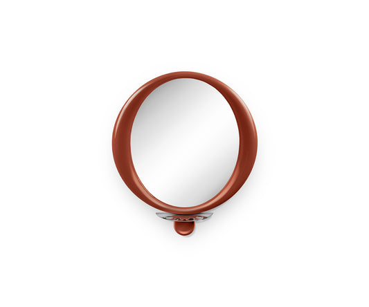 Halo Dot Wall Mirror, Rust