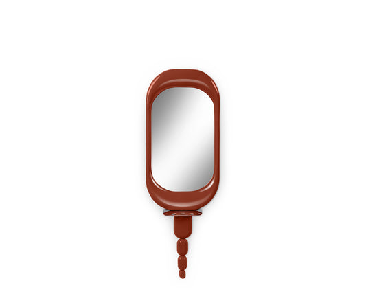 Halo I Wall Mirror, Rust