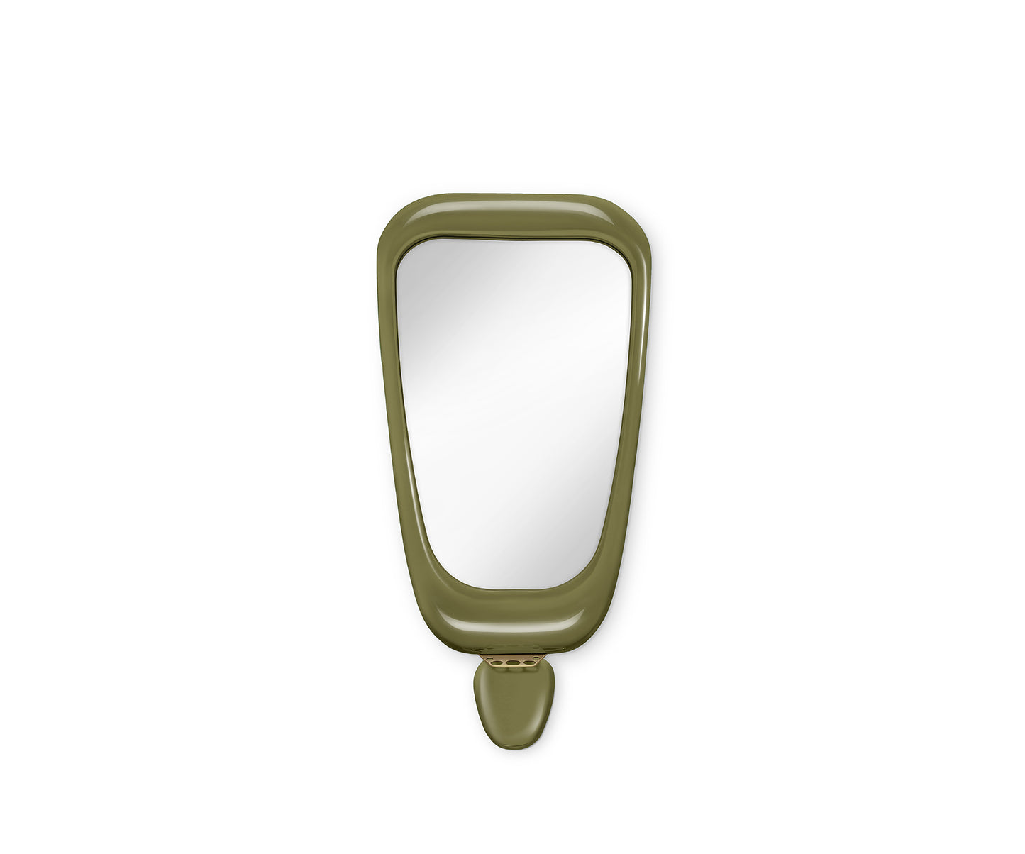 Halo Mark Wall Mirror, Green