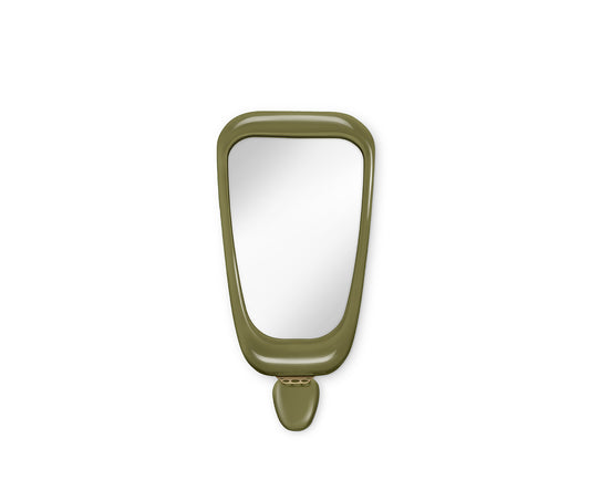 Halo Mark Wall Mirror, Green
