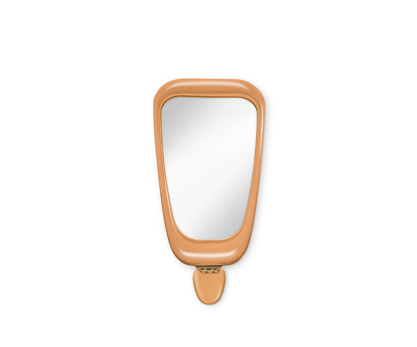 Halo Mark Wall Mirror, Beige