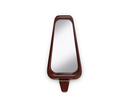 Halo Semi Wall Mirror, Beige
