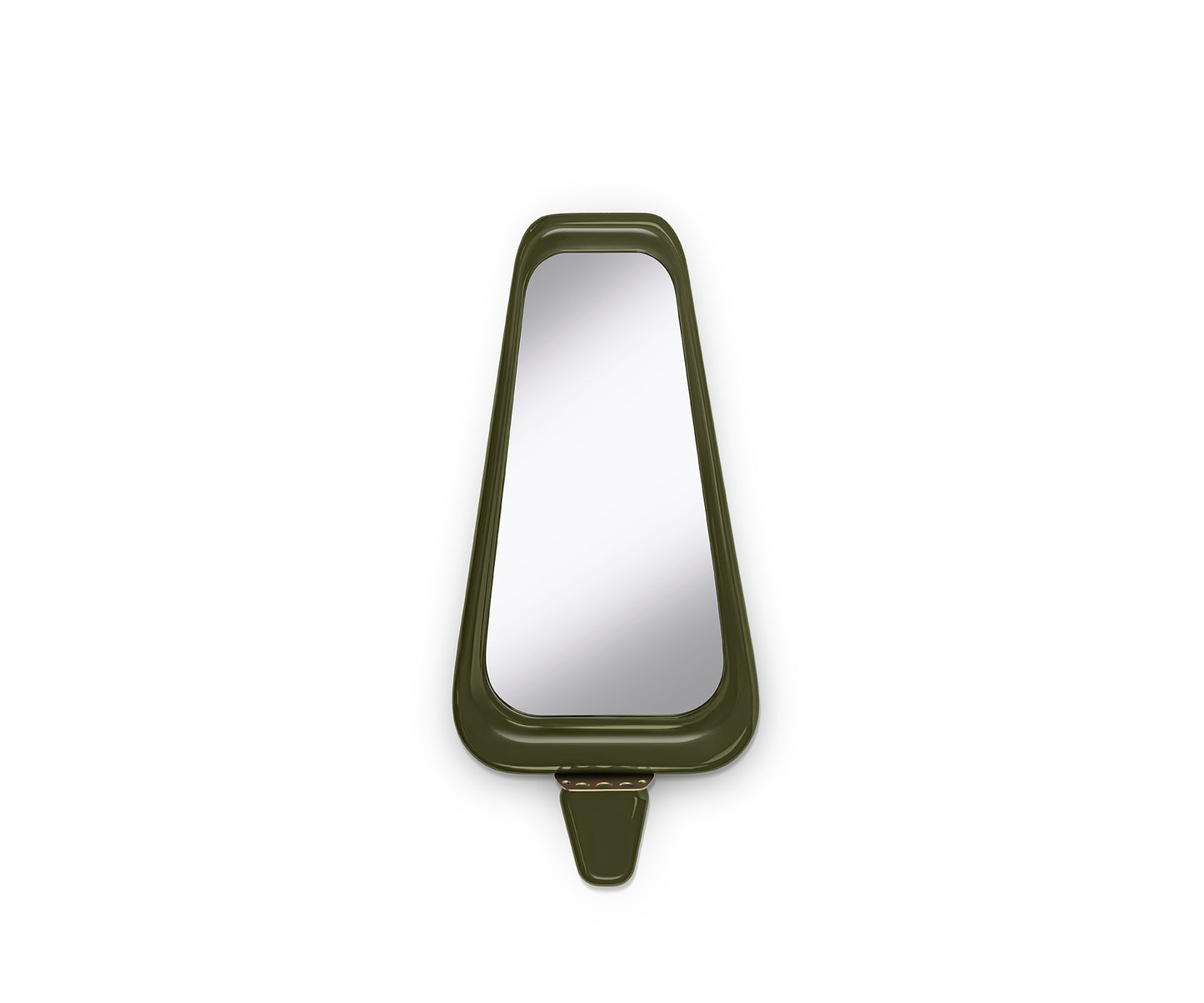 Halo Semi Wall Mirror, Green