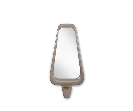 Halo Semi Wall Mirror, Neutral