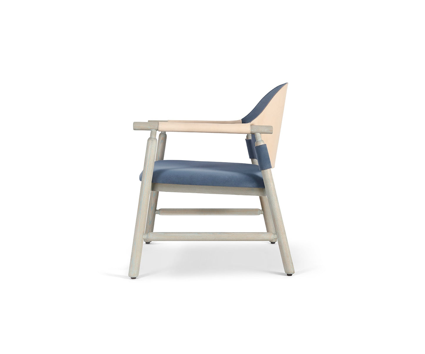 Lebba Lounge Chair, Distressed Aqua