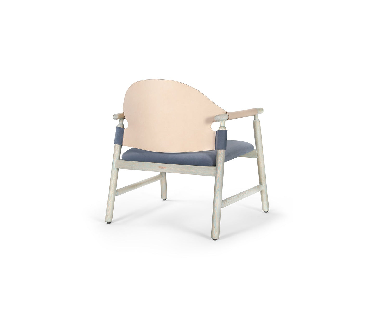 Lebba Lounge Chair, Distressed Aqua
