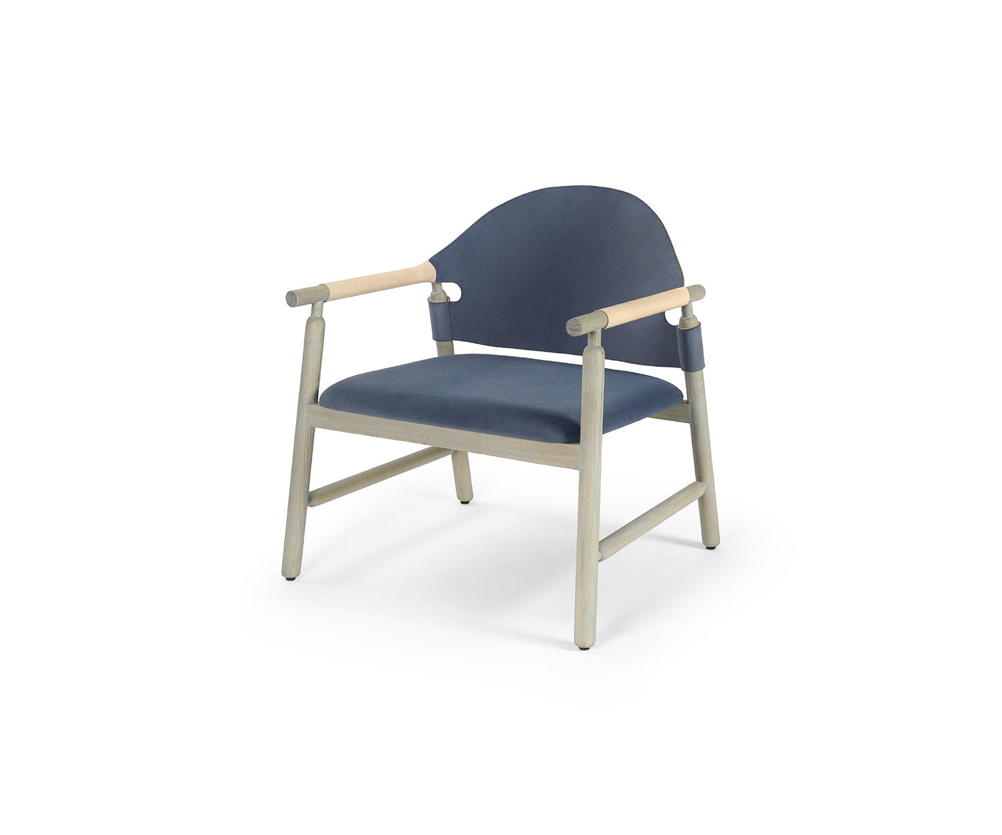 Lebba Lounge Chair, Distressed Aqua