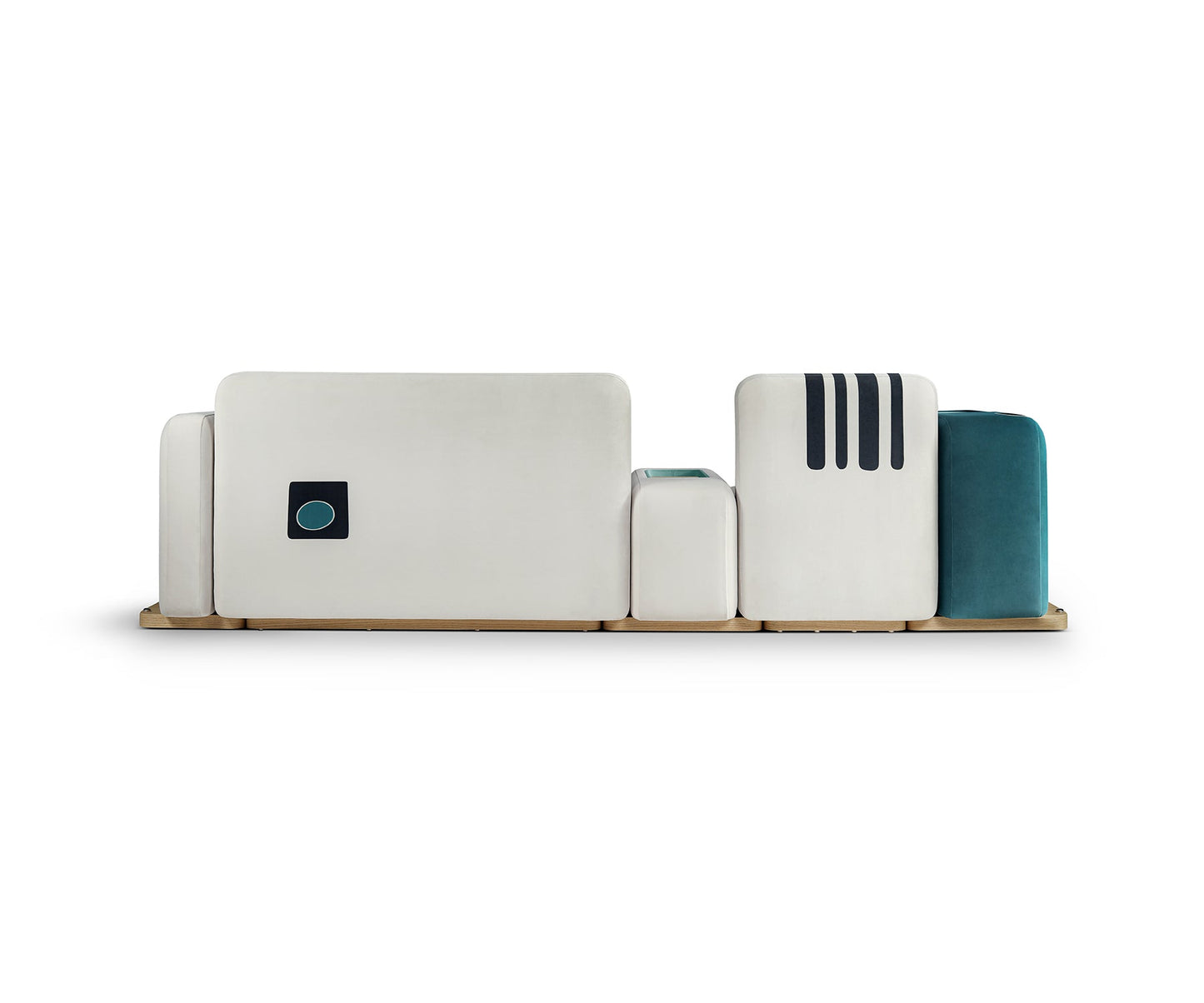 Eyo Modular 2 Seater Sofa, Aqua
