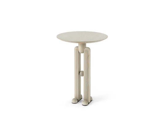 Oro Side Table, Distressed Aqua
