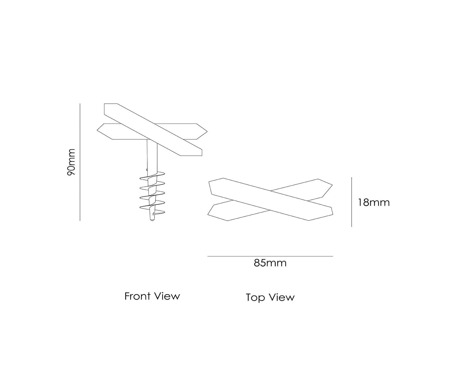 Pica Corkscrew, Stainless Steel