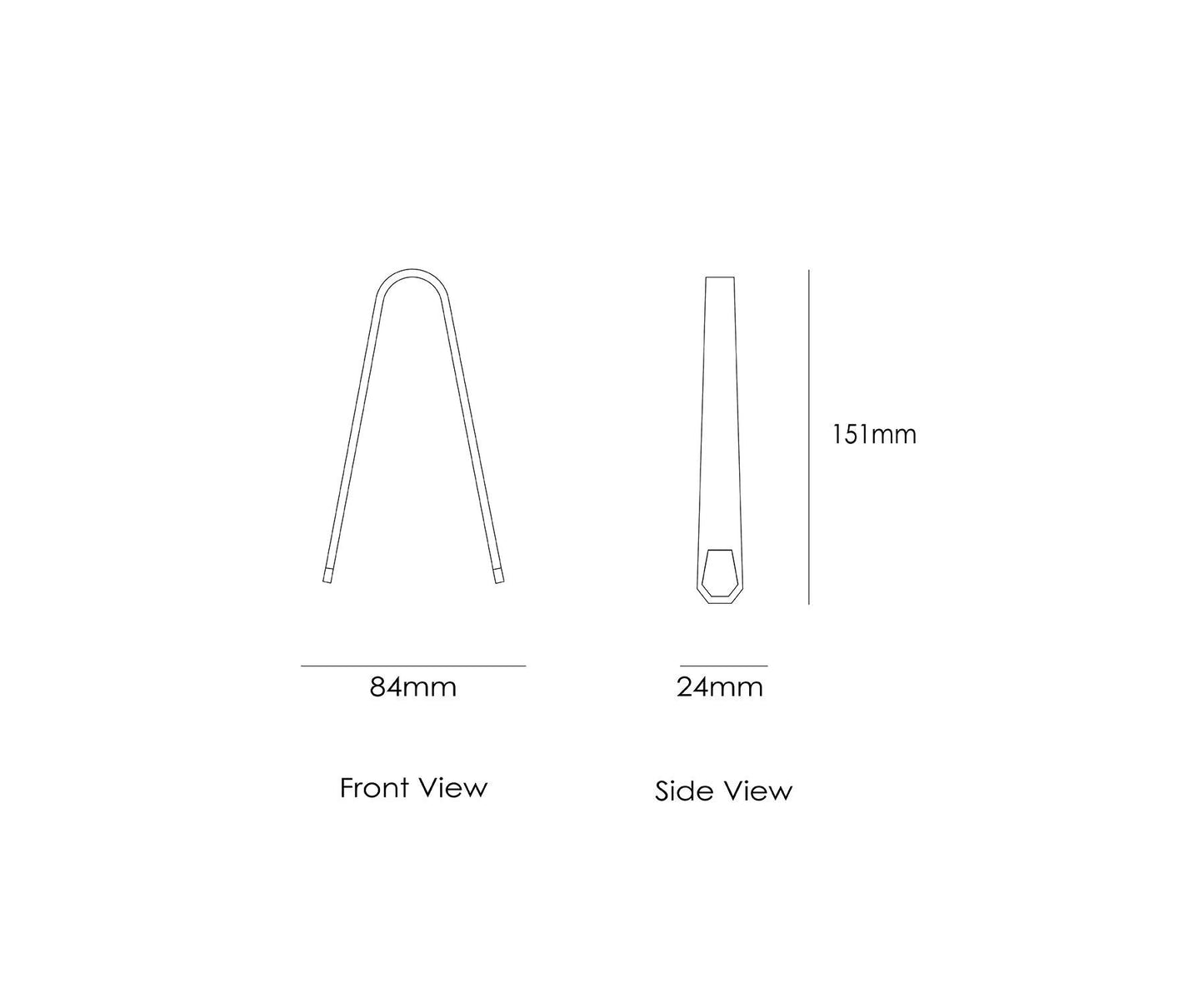 Pica Ice Tongs, Stainless Steel