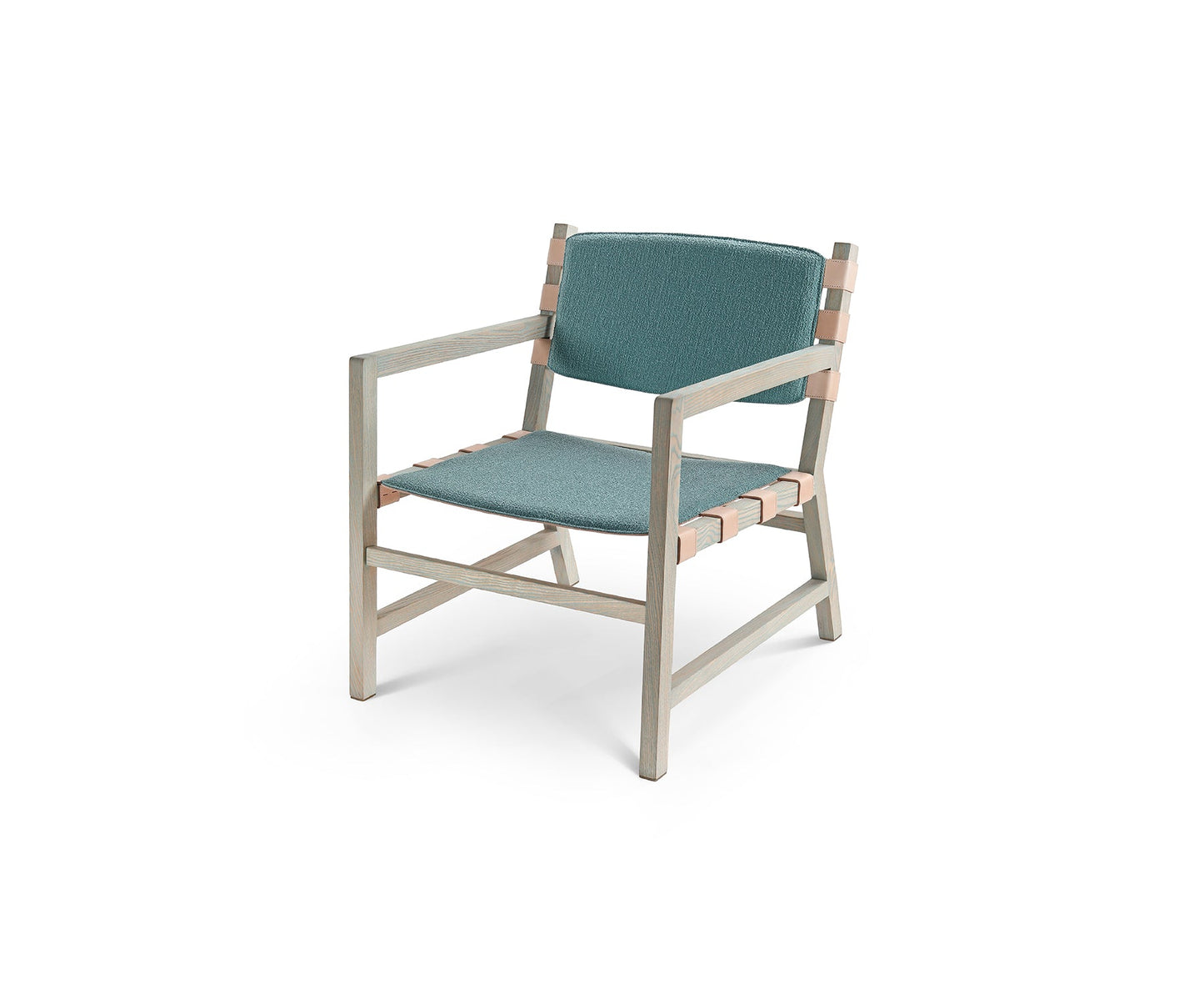 Sork Lounge Chair, Distressed Aqua 02