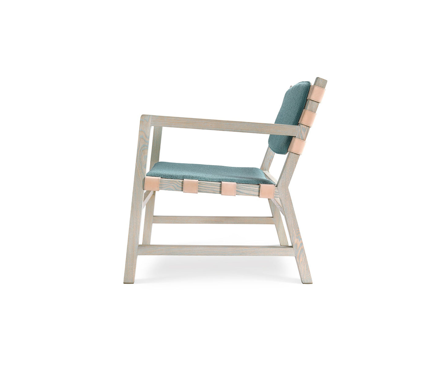 Sork Lounge Chair, Distressed Aqua 02