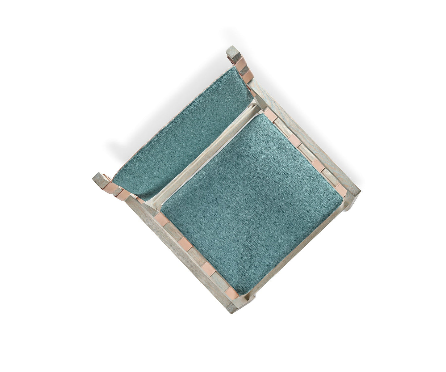Sork Lounge Chair, Distressed Aqua 02